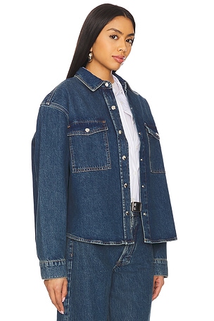 ANINE BING Paxton Shirt in Blue