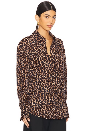 ANINE BING Bridget Shirt in Brown