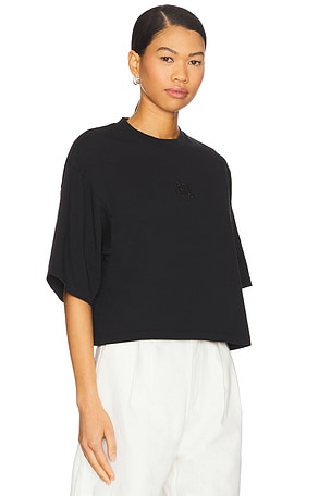 ANINE BING Myers Cropped Tee in Black