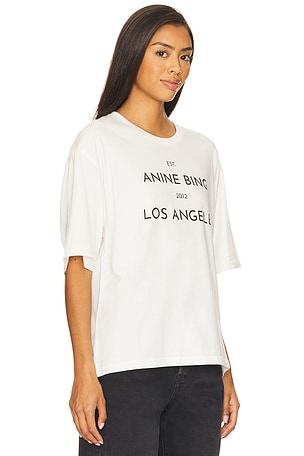 ANINE BING Rudy Tee in Ivory