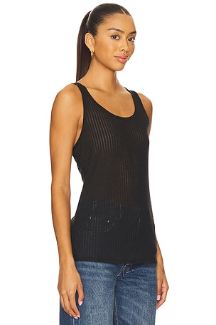 ANINE BING Eugene Tank in Black
