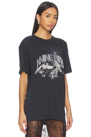 ANINE BING Walker Tee California in Black