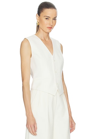 ANINE BING Mario Vest in Cream