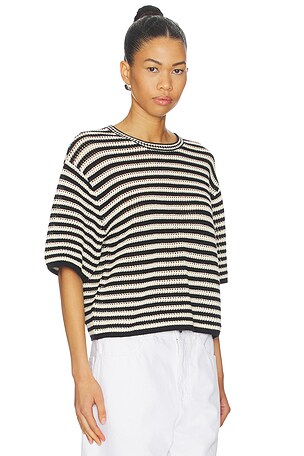 ANINE BING Theo Top in Black