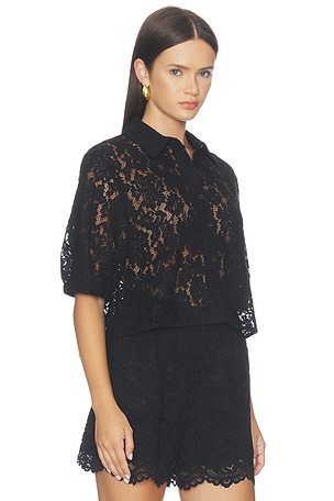 ANINE BING Shayna Top in Black