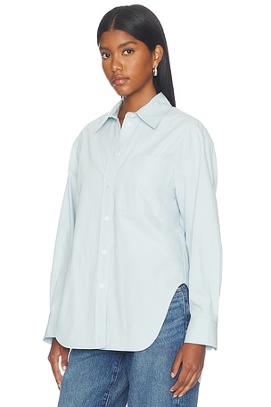 ANINE BING Scott Shirt in Baby Blue