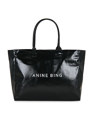 Leo Coated Canvas Tote ANINE BING