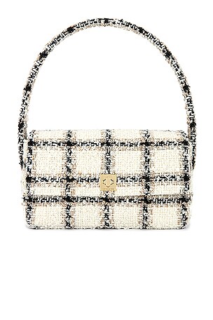 ANINE BING Nico Bag in Beige Plaid | REVOLVE