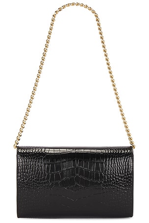 ANINE BING Small Elly Clutch in Black