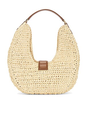 ANINE BING Lou Monogram Bag in Tan