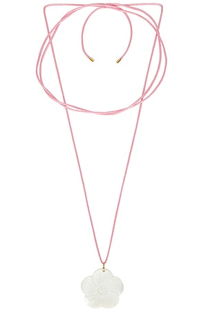 ANNI LU Flower On A String Choker in Ivory