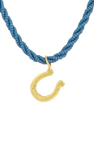 ANNI LU Lady Luck Necklace in Blue