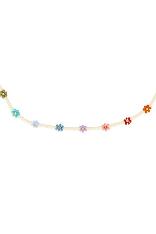 ANNI LU Flower Power Necklace in Metallic Gold