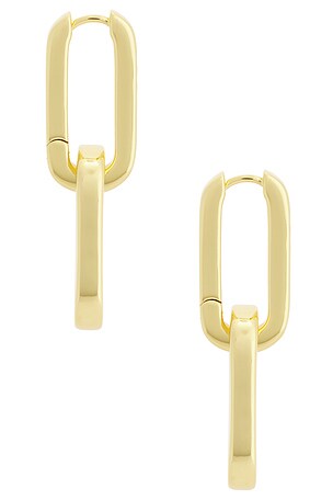 ANNI LU Golden Link Earring in Metallic Gold
