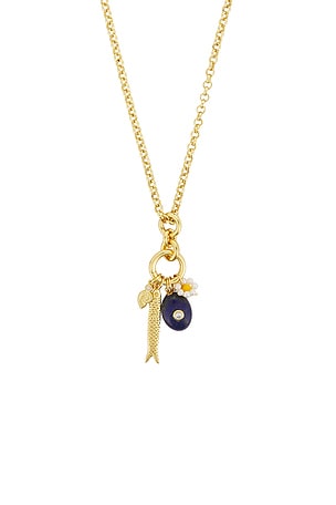 ANNI LU Swimclub Necklace in Metallic Gold