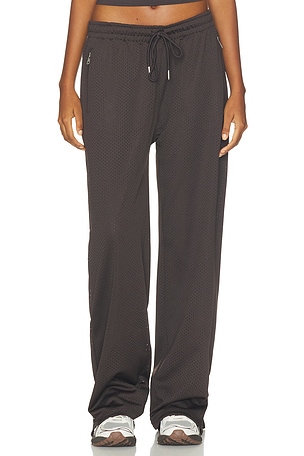 Mesh Overlay Track Pants Adanola