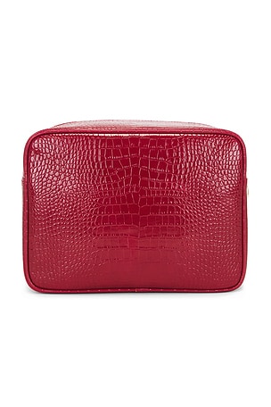Abbode Travel Essentials Croc Pouch in Red