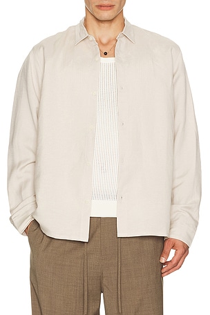 Andrew Long Sleeve Linen Shirt AUTO-REPLY