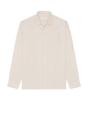 Andrew Long Sleeve Linen Shirt AUTO-REPLY