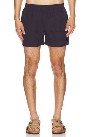 4" Grid Pintuck Sebastian Swim Trunk AUTO-REPLY