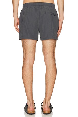 AUTO-REPLY 4 Vertical Pintuck Sebastian Swim Trunk in Grey