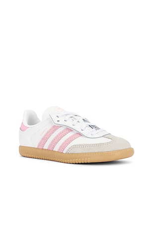 adidas Originals Toddler Samba Og in White,Pink. Size 9. Also