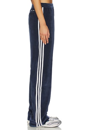 adidas Originals x Wales Bonner Velour Track Pant in Navy