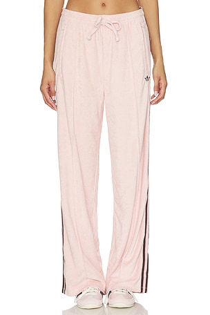 adidas Originals Terry Towel Firebird Pants in Pink