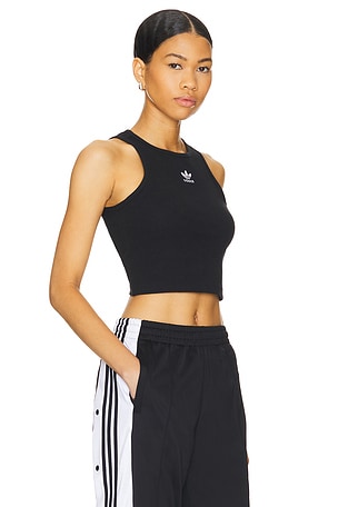 adidas Originals Essentials Rib Tank in Black