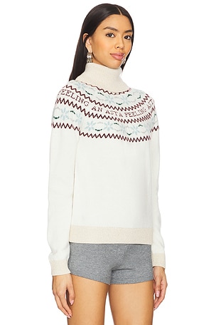 Asta Resort Jemima Intarsia Sweater in Cream