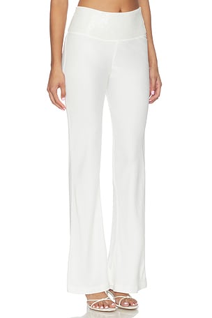 ASTA RESORT Iris Hand Beaded Pant in Ivory