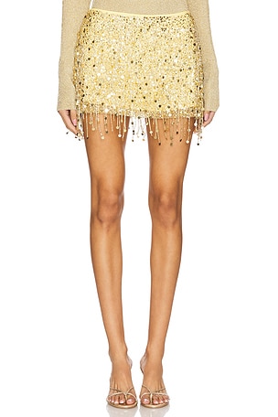 Yasmin Hand Beaded Mini Skirt Asta Resort