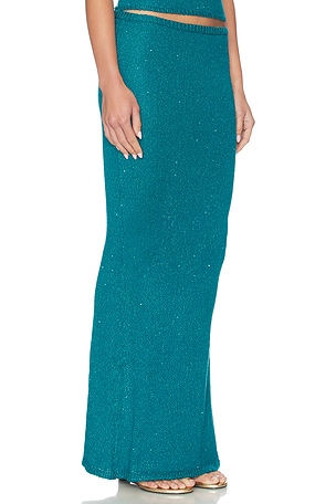 ASTA RESORT Carolina Skirt in Teal