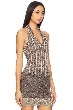 ASTA RESORT Bianca Vest in Brown