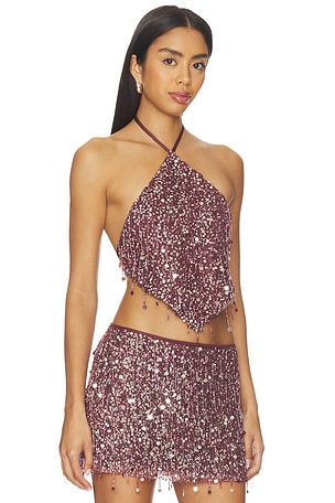 ASTA RESORT x REVOLVE Clair Camisole in Burgundy