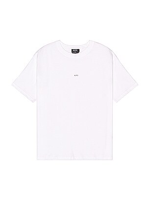 スウェット・トレーナー A.P.C. White Cotton T-Shirt A.P.C. - Logo-Flocked Cotton-Jersey T-Shirt - White A.P.C.