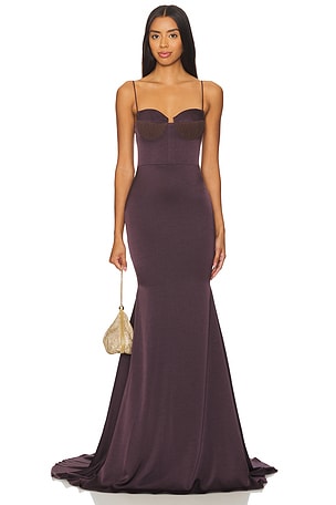 Satin Bustier GownAlex Perry$2,600