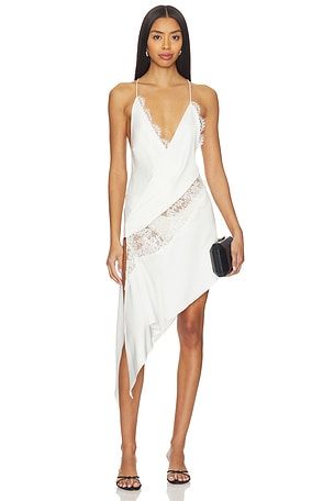 Bikini Wrap Asymmetric Dress Alex Perry