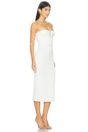 Alex Perry Strapless Dress in White