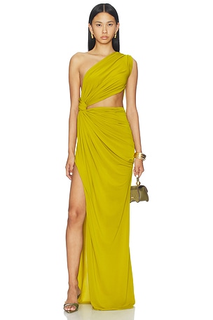 One Shoulder Draped Gown Alex Perry