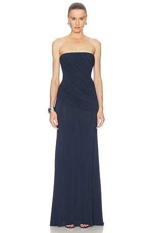 Strapless Drape Gown Alex Perry