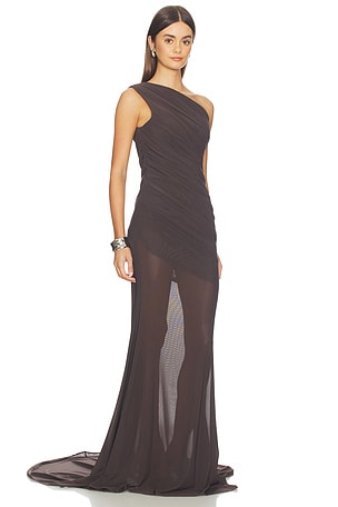 Alex Perry ROBE en Marron