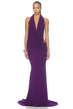 Halter Drape Gown Alex Perry