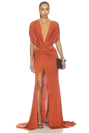 Cutout Twist Gown Alex Perry