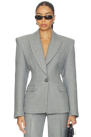 Single Breasted Contour Blazer Alex Perry