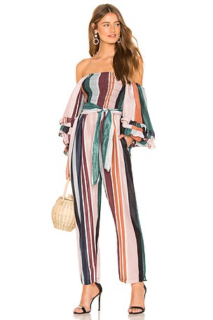 Olivia Smock Off Shoulder Romper Olivia Smock Off Shoulder Romper