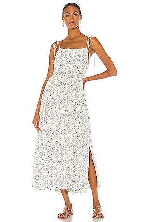APIECE APART Cecile Tank Dress in Rosie Floral Cream | REVOLVE