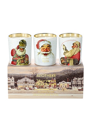 X Norman Rockwell Petite Candle Trio Gift Set APOTHEKE