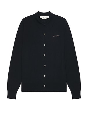 Wool Polo Knit Cardigan After Pray