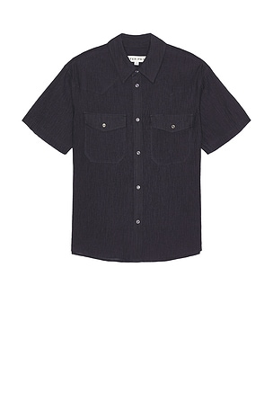 Western Seersucker Short Sleeve Shirt After Pray